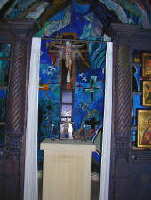 The alter in the The Columbia Beach Hotel Resort's Chapel